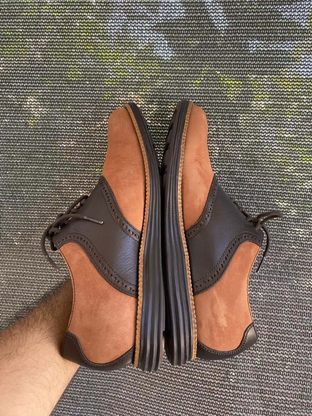 Cole Haan OriginalGrand Brown Two-Tone Saddle Shoes
